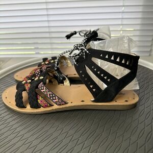 Arizona Gladiator Martin Sandals Womens Size 9 Strappy Boho Hippy Beach Vacation